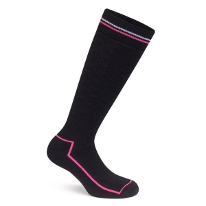 Meias Rapha Deep Inverno Pretas Rosa | MBAIX0489