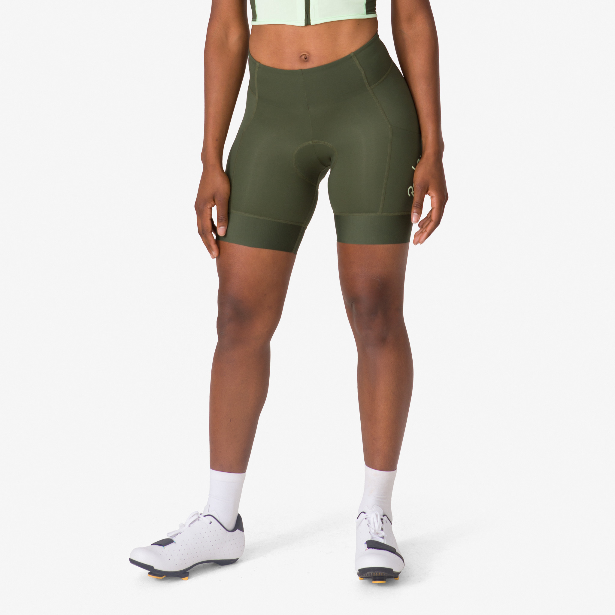 Calção Rapha Cargo Feminino Verde Oliva Escuro Verdes Menta Verdes | WUOIT8913