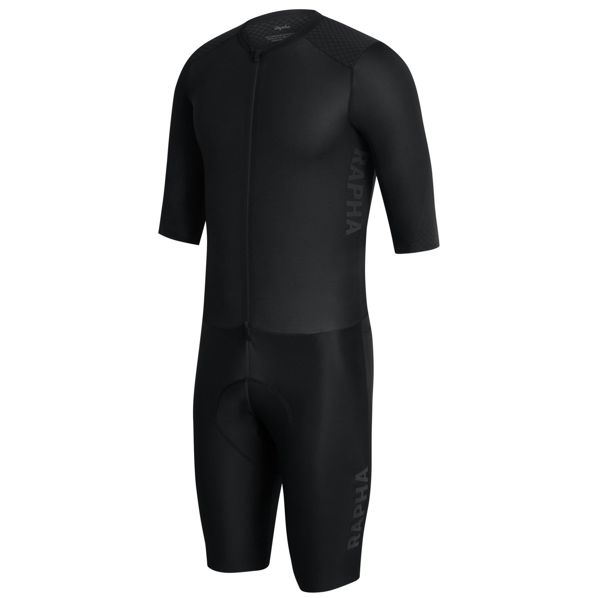 Calção Rapha Pro Team Aerosuit Masculino Pretas Branco | CQFMD9612