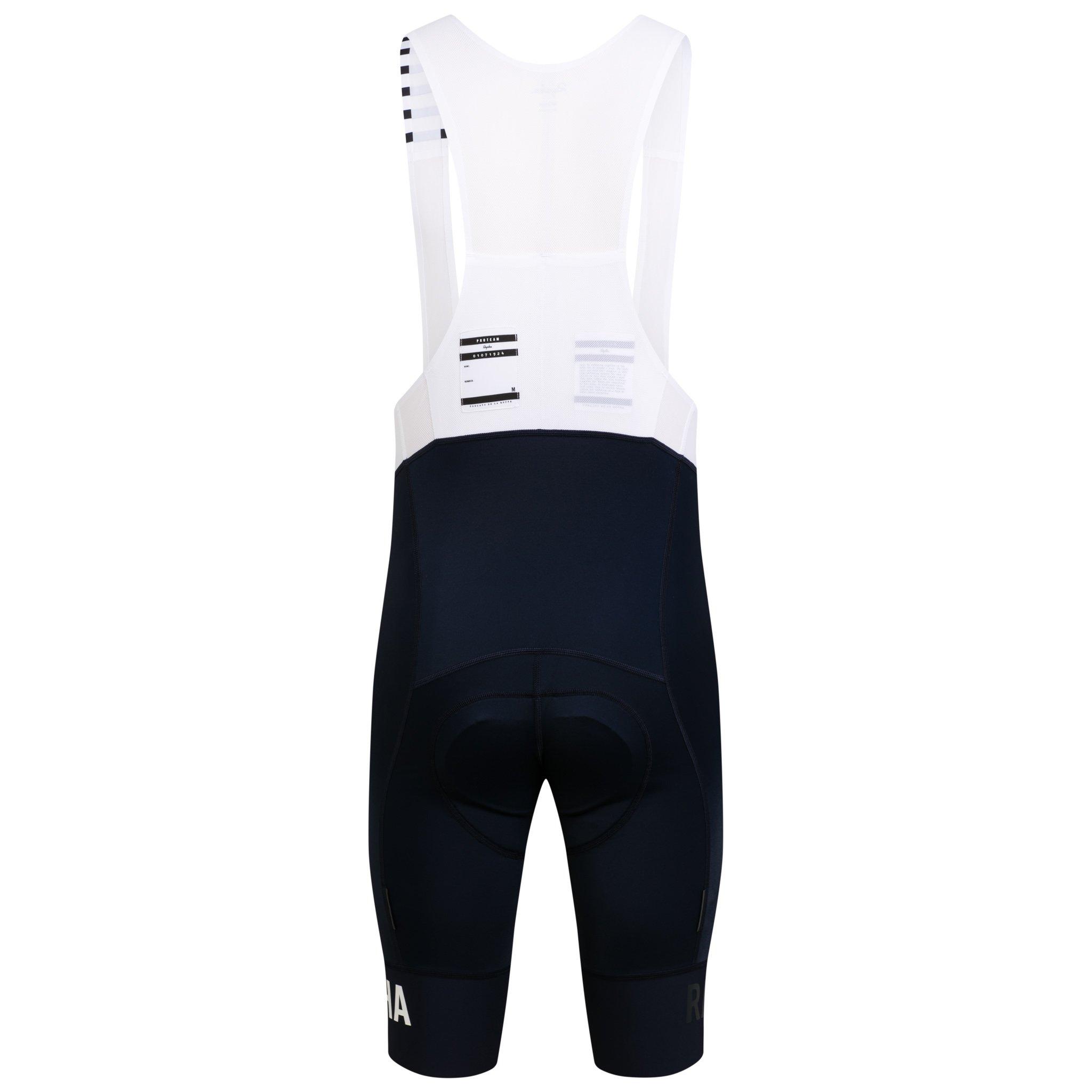 Calção Rapha Pro Team Bib II Long Masculino Azul Marinho Branco | SLUIB3618