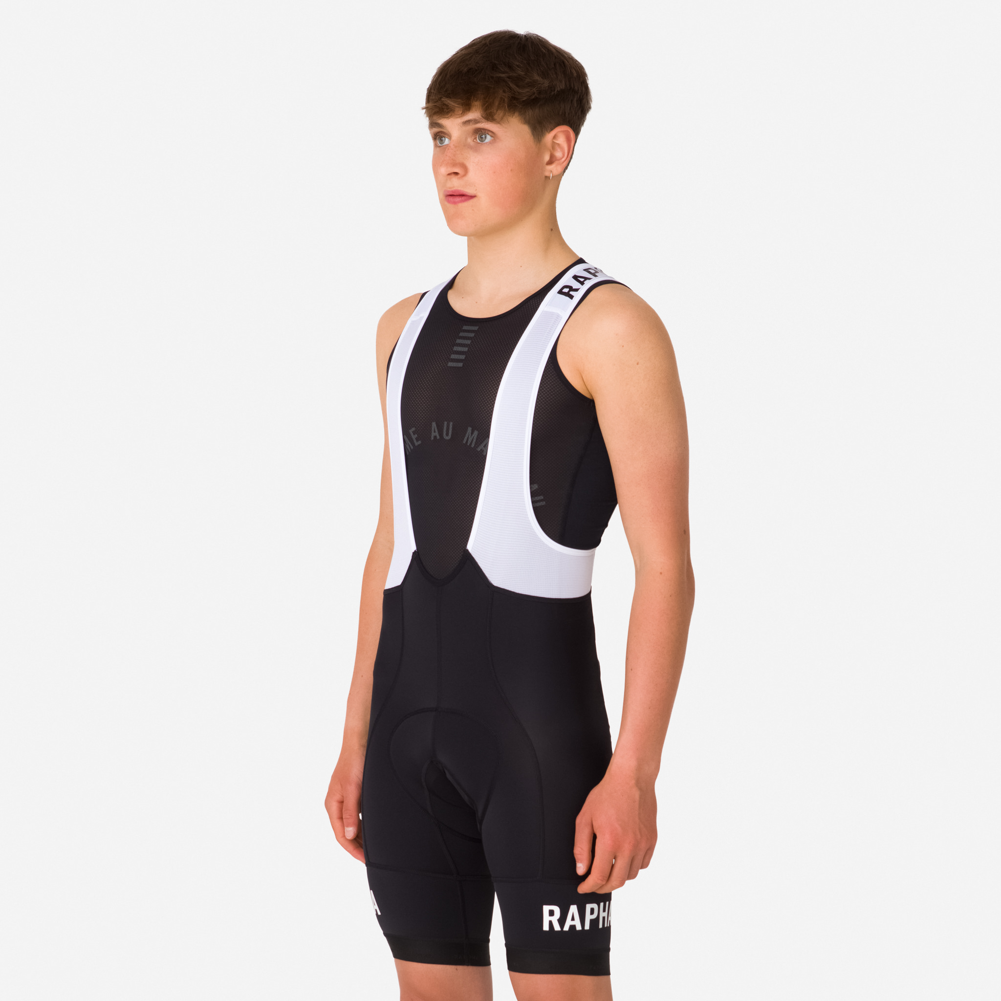 Calção Rapha Pro Team Treino Bib Masculino Pretas Branco | BRIAP6130