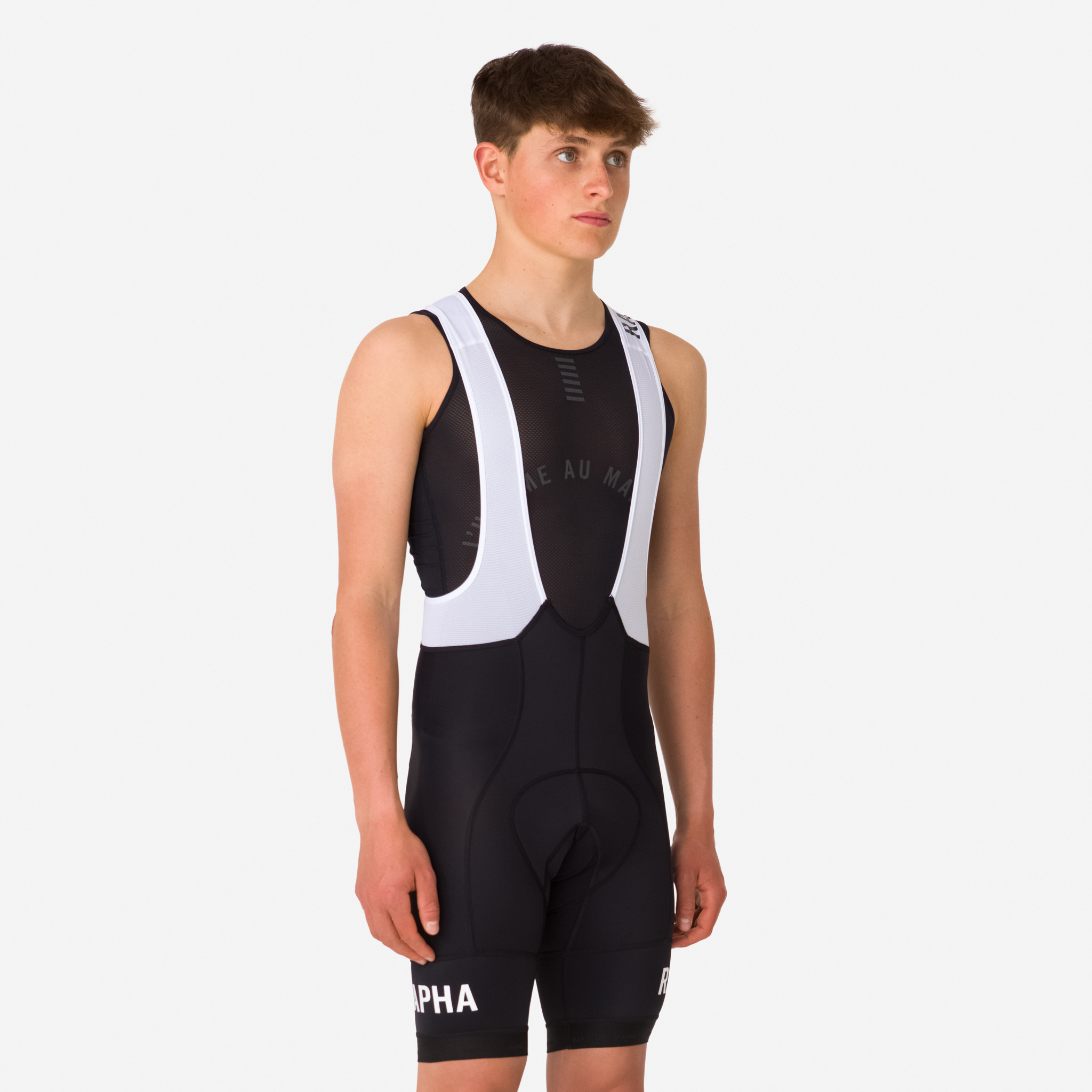 Calção Rapha Pro Team Treino Bib Masculino Pretas Branco | BRIAP6130