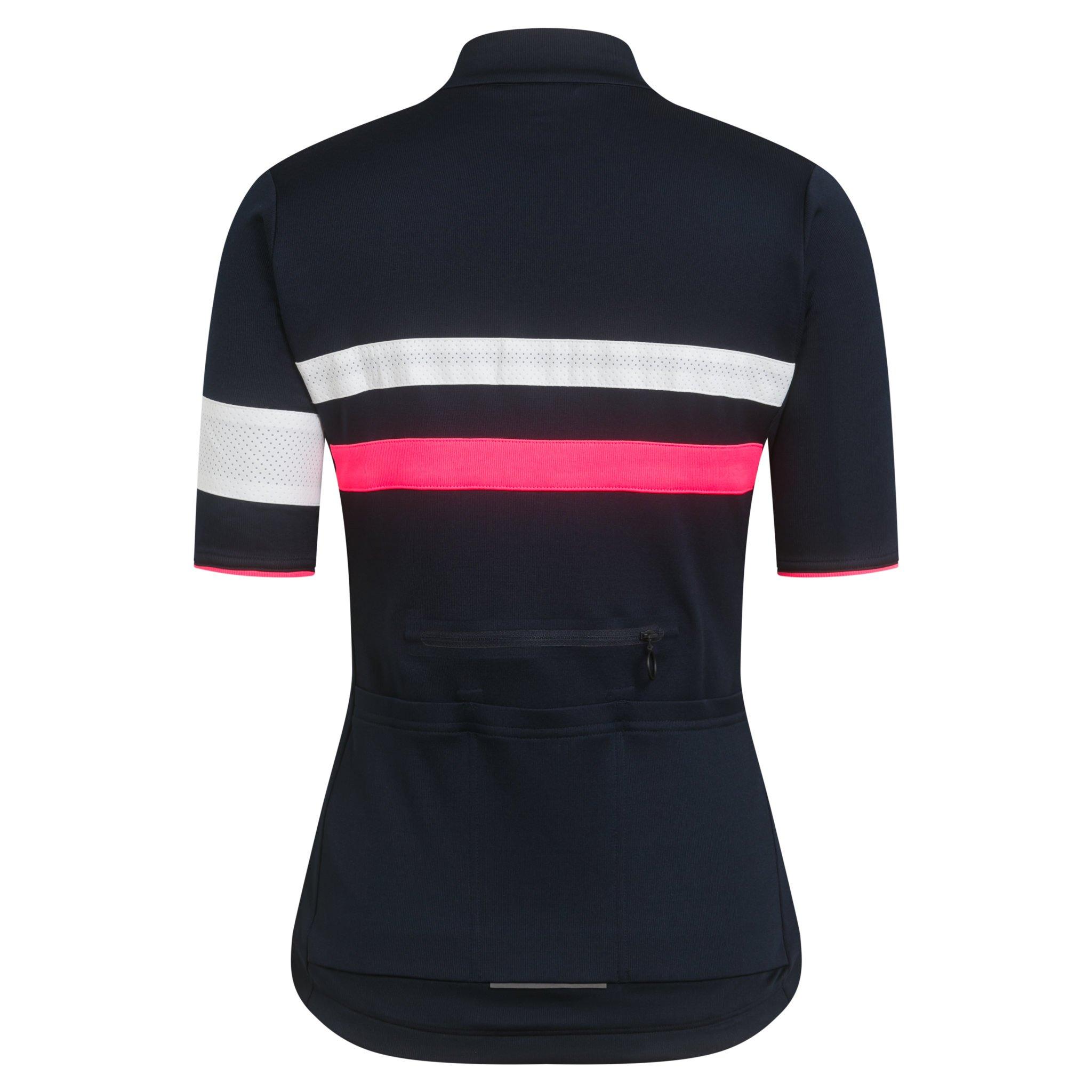 Camisas Rapha Brevet Cycling II UK Feminino Azul Marinho Rosa | JSUQF4139