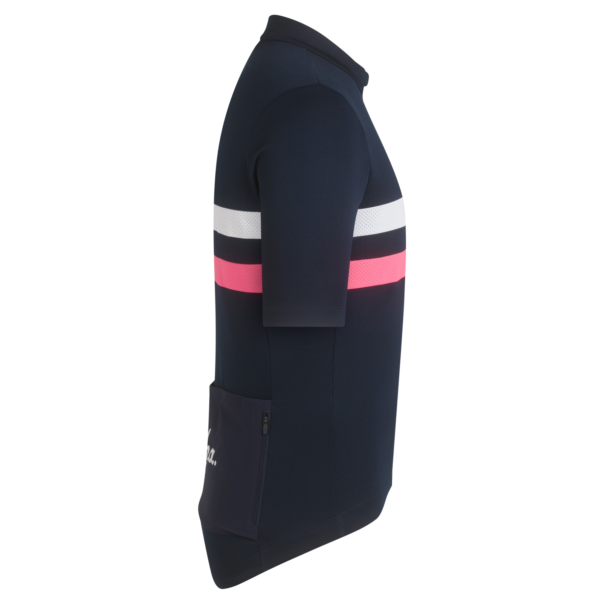 Camisas Rapha Brevet Masculino Azul Marinho Rosa Branco | SDHNP1832