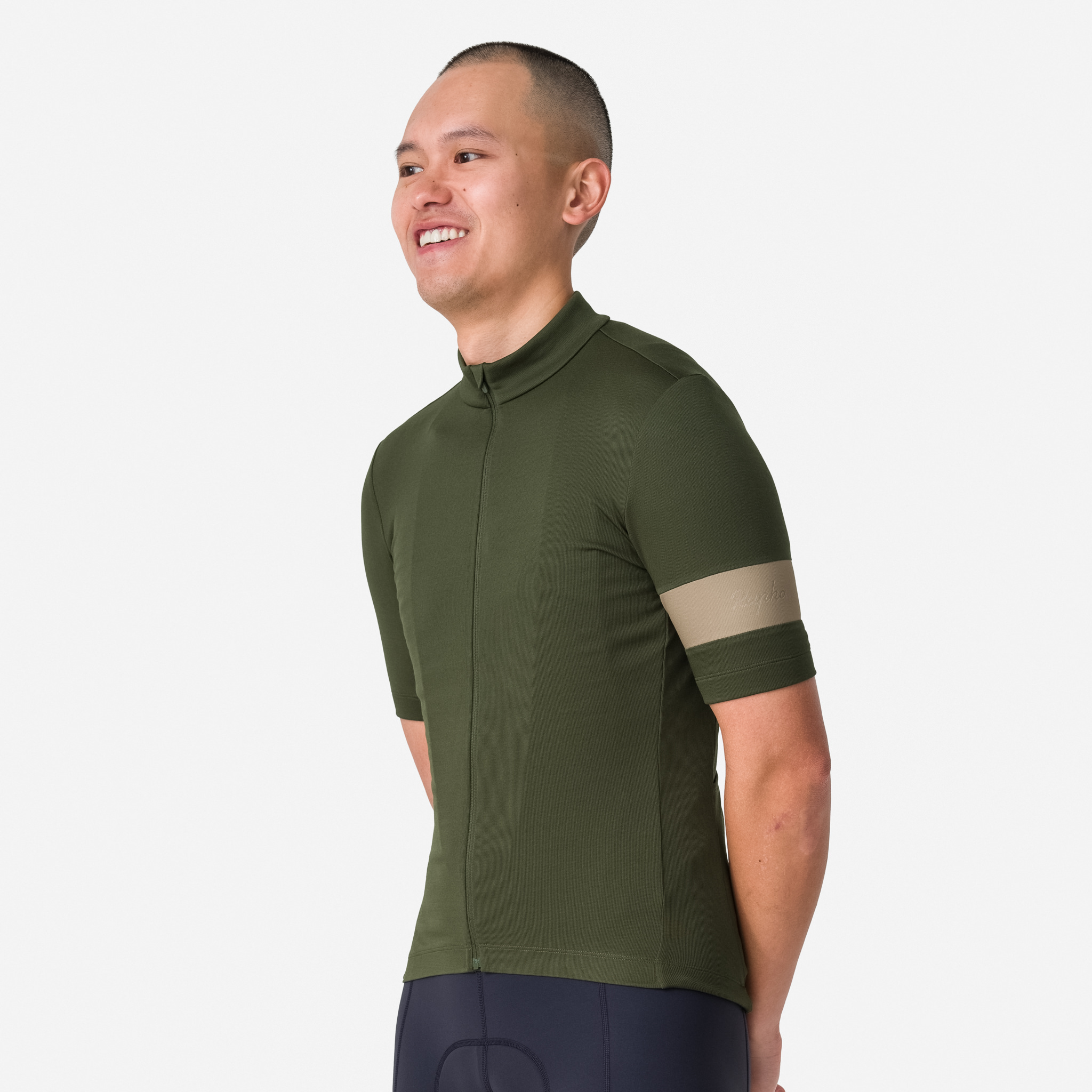 Camisas Rapha Classicos II Masculino Verde Oliva Escuro Verdes Verde Oliva Verdes | GXOCN3695