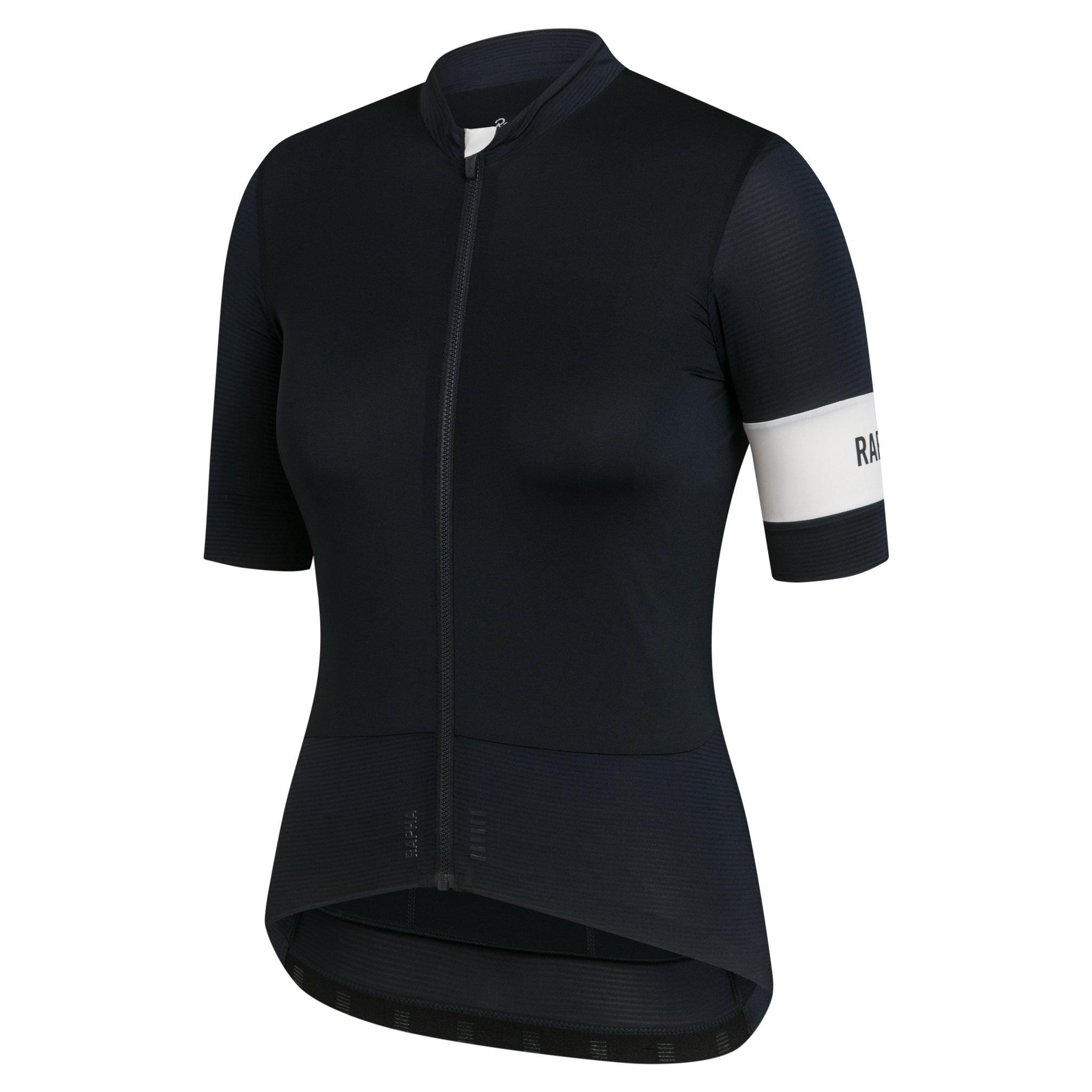 Camisas Rapha Pro Team Cycling Warm Equitação Feminino Pretas Branco | AZNJO2780