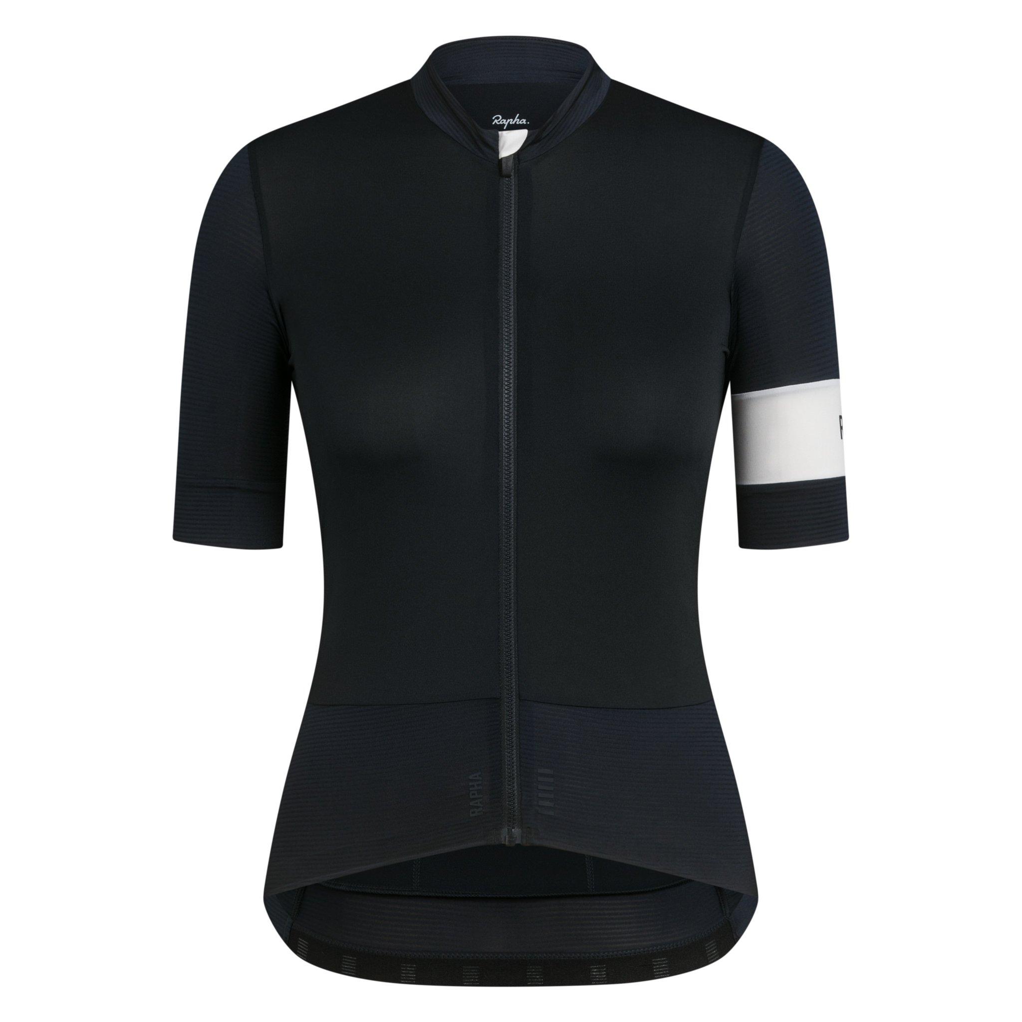 Camisas Rapha Pro Team Cycling Warm Equitação Feminino Pretas Branco | AZNJO2780