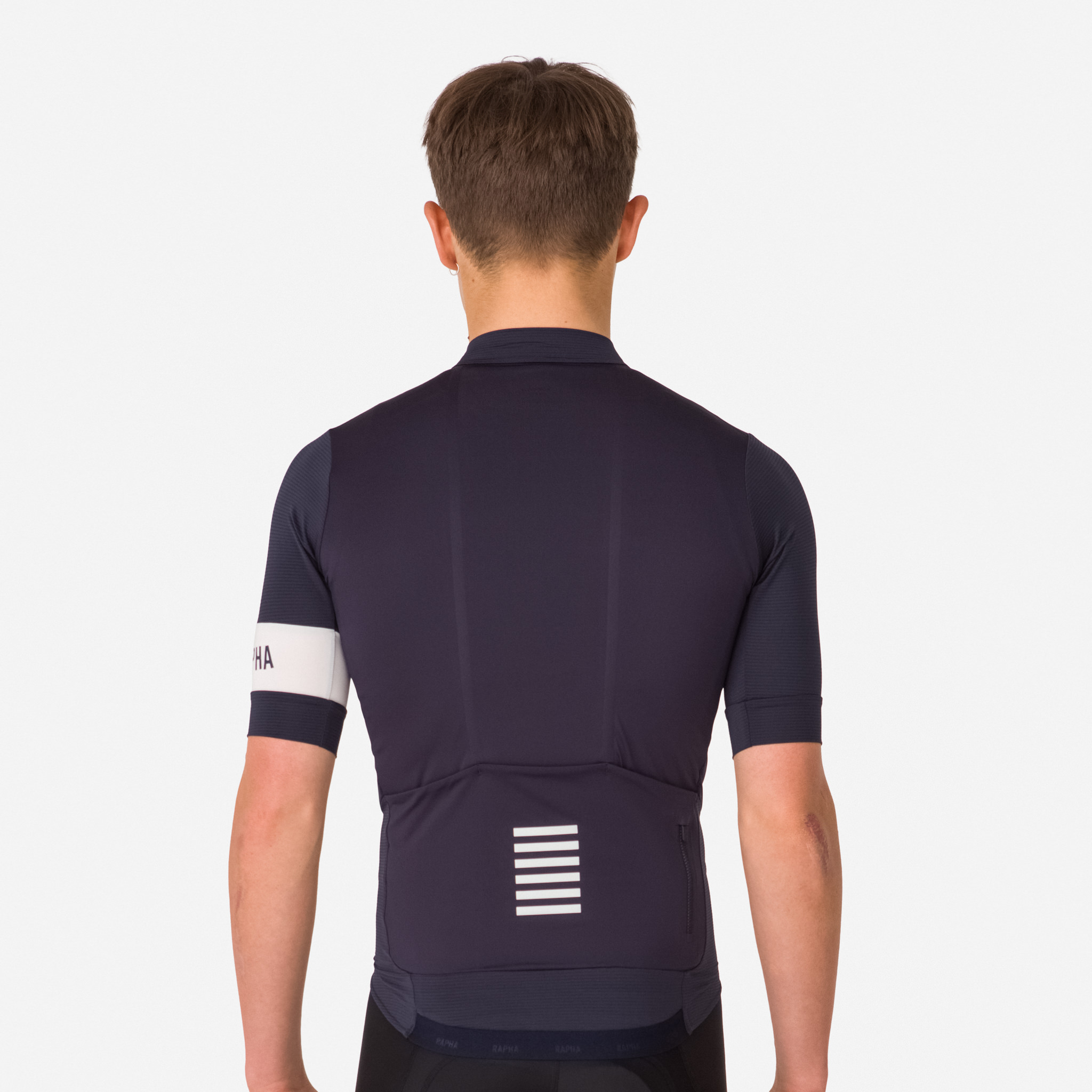 Camisas Rapha Pro Team Cycling Warm Equitação Masculino Azul Marinho Branco | GQUBA5927