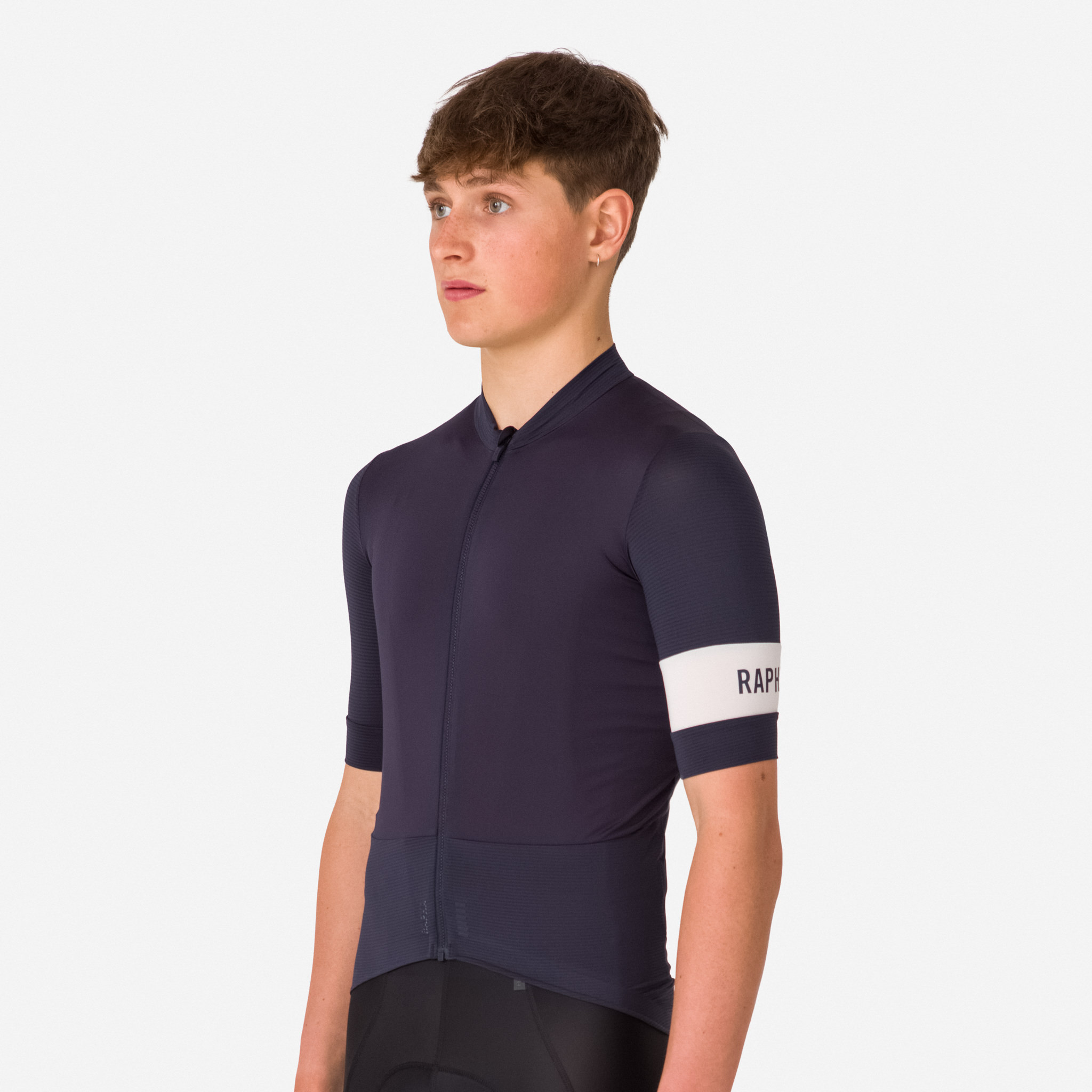 Camisas Rapha Pro Team Cycling Warm Equitação Masculino Azul Marinho Branco | GQUBA5927