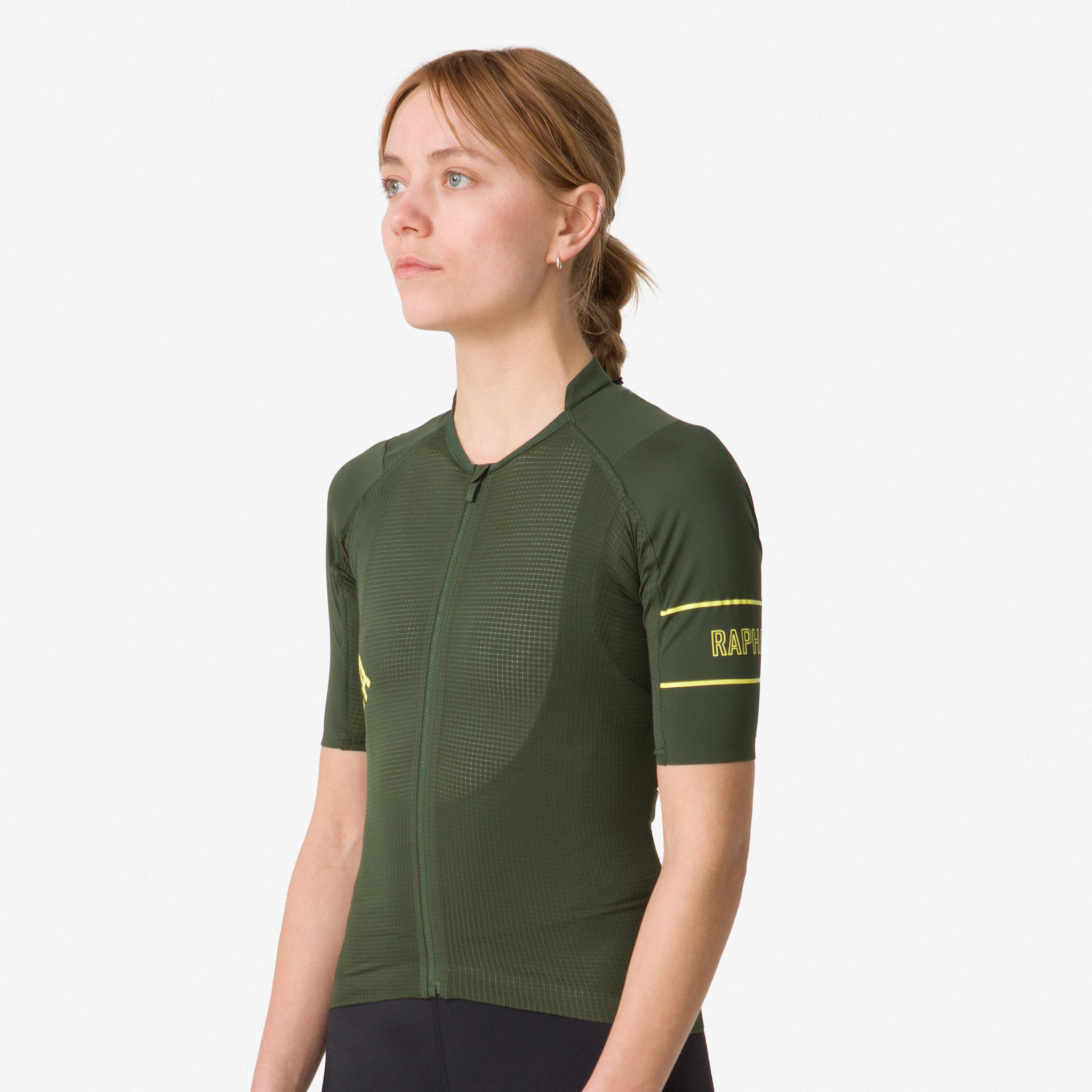 Camisas Rapha Pro Team Leves Feminino Verde Oliva Escuro Verdes | TSVRQ1078