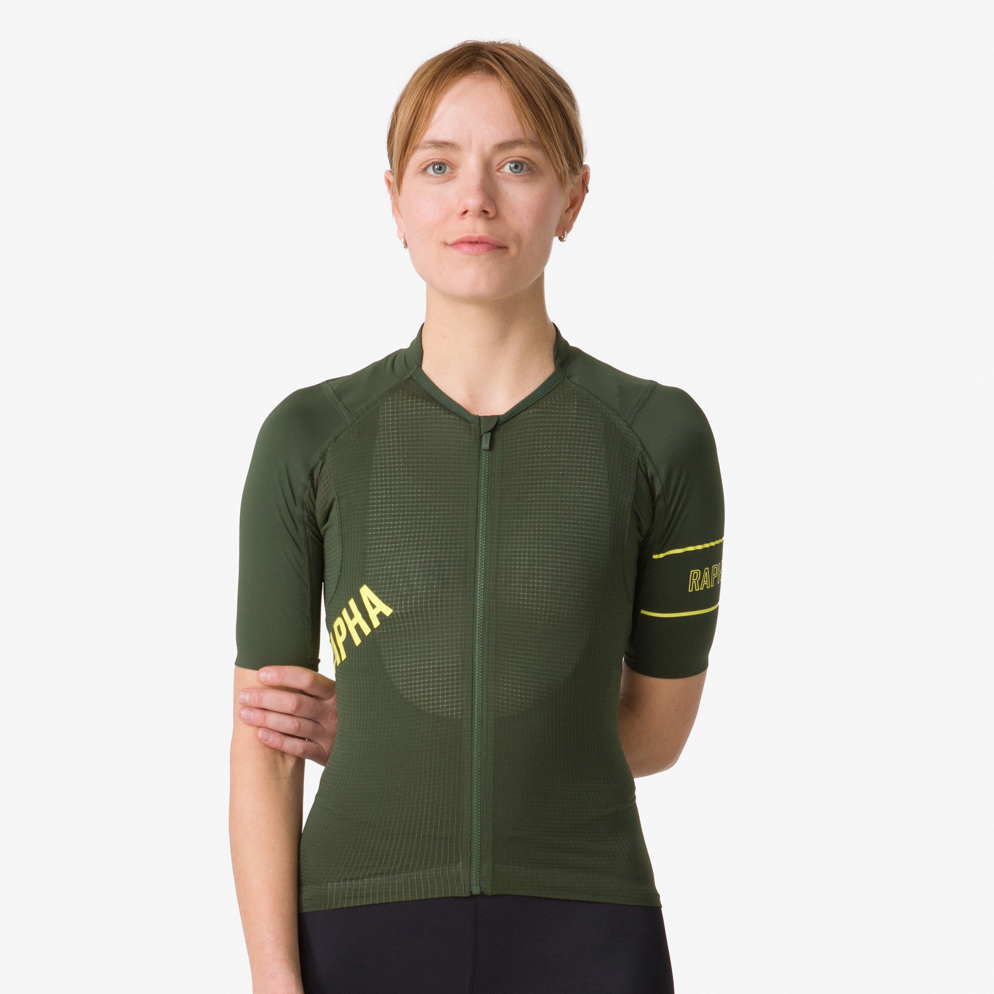 Camisas Rapha Pro Team Leves Feminino Verde Oliva Escuro Verdes | TSVRQ1078