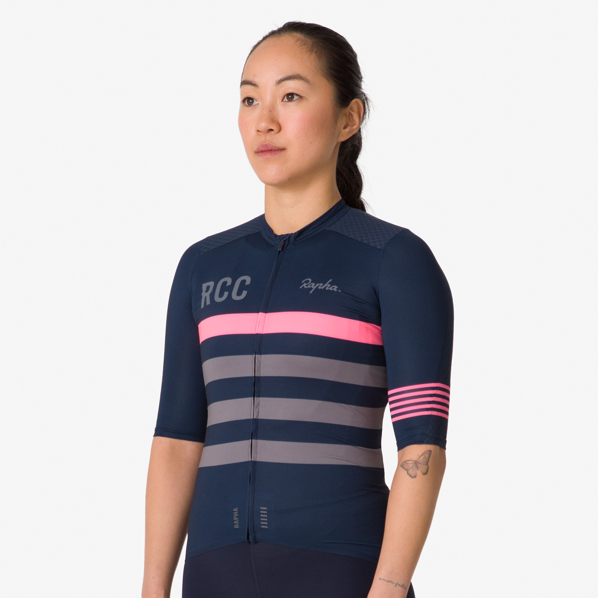 Camisas Rapha RCC Women`s Pro Team Aero Feminino Azul Marinho | YFVZC3065