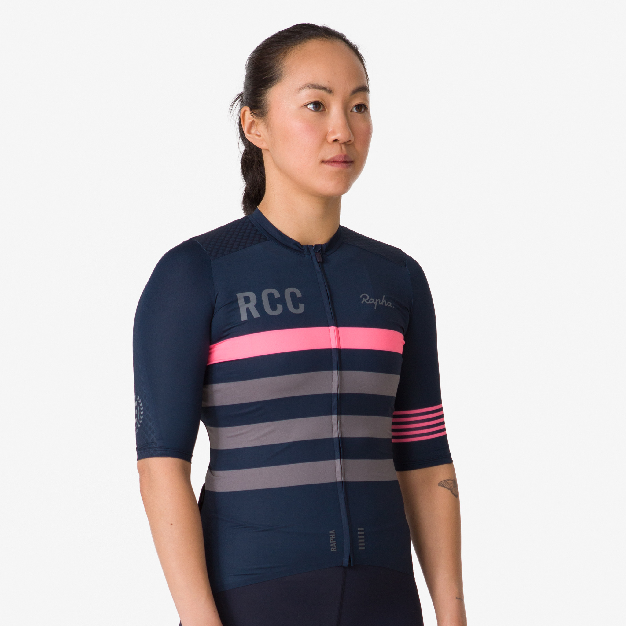 Camisas Rapha RCC Women`s Pro Team Aero Feminino Azul Marinho | YFVZC3065