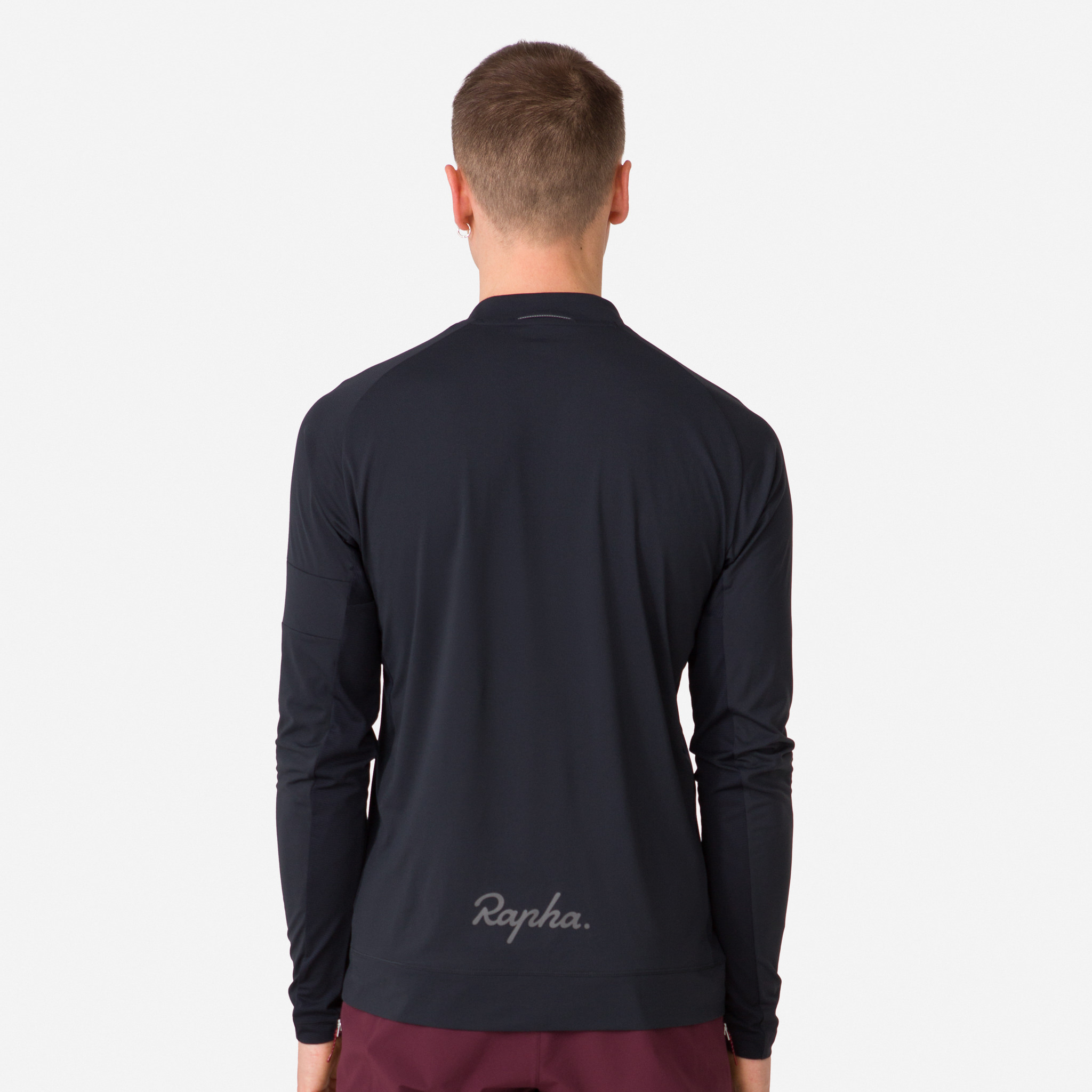 Camiseta Rapha Explore Long Sleeve Zip Neck Tech Masculino Pretas Pretas | MOTYK6581