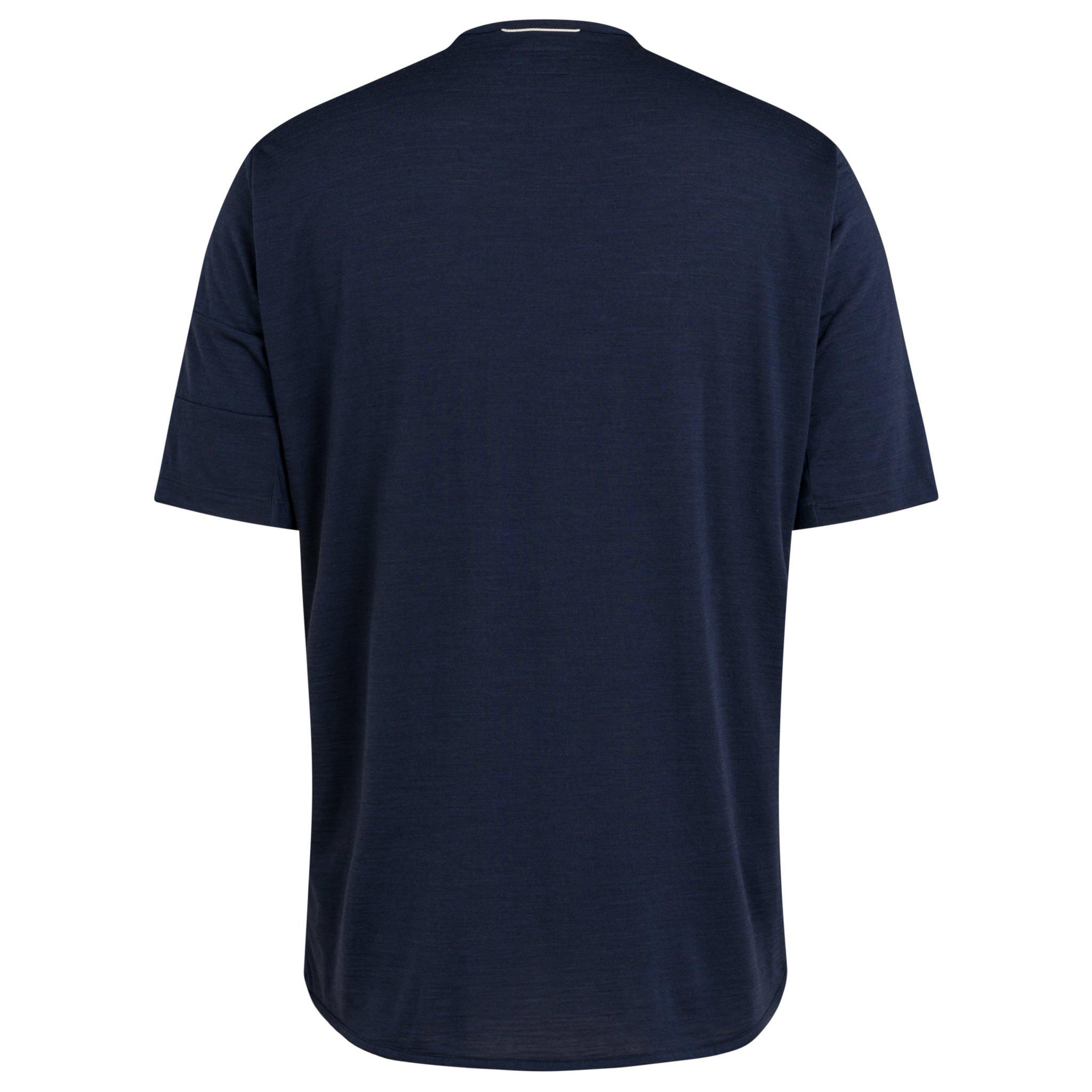 Camiseta Rapha Explore Merino Masculino Azul Marinho | SUJPC5798