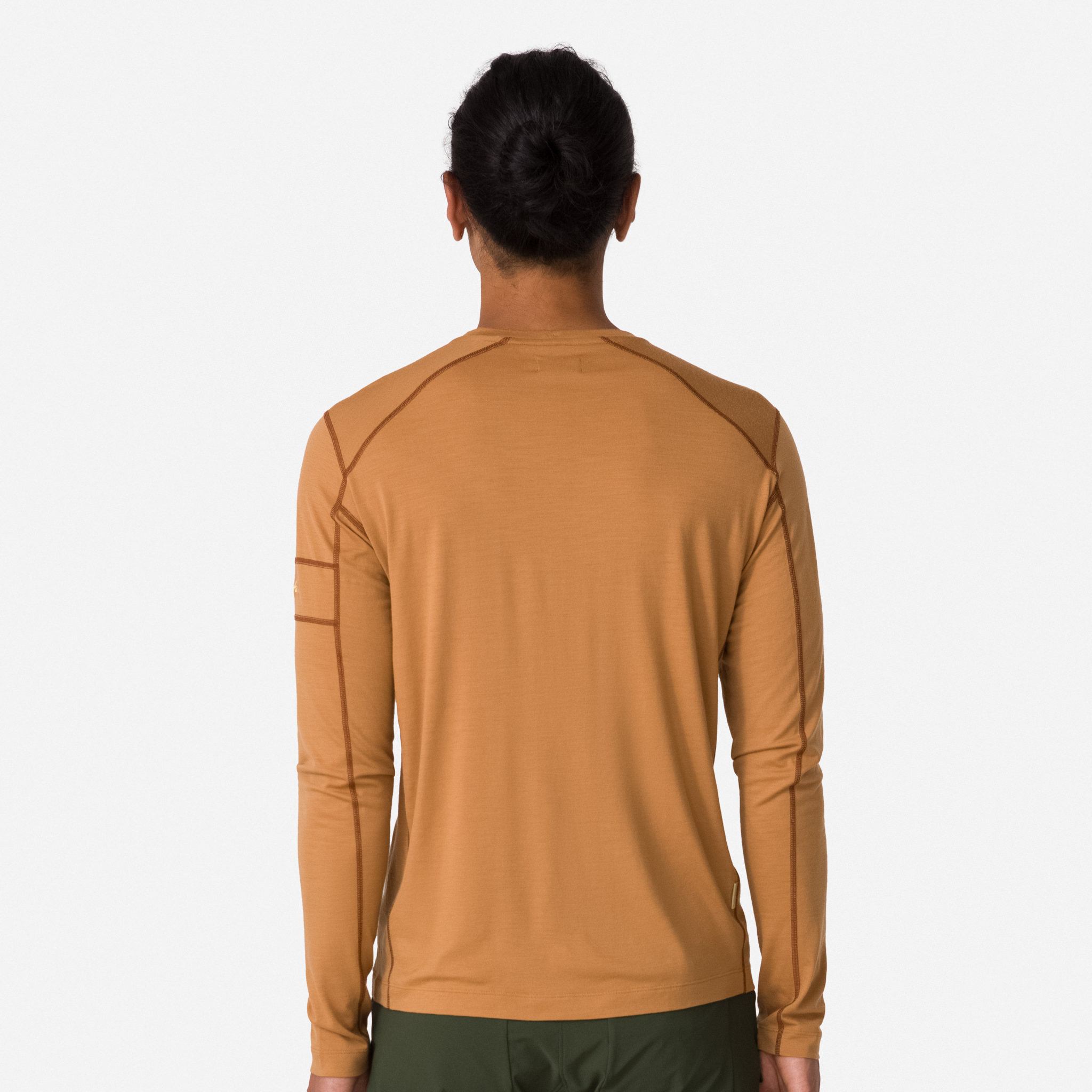 Camiseta Rapha Merino Long Sleeve Masculino Marrom Marrom | IAUNP0186