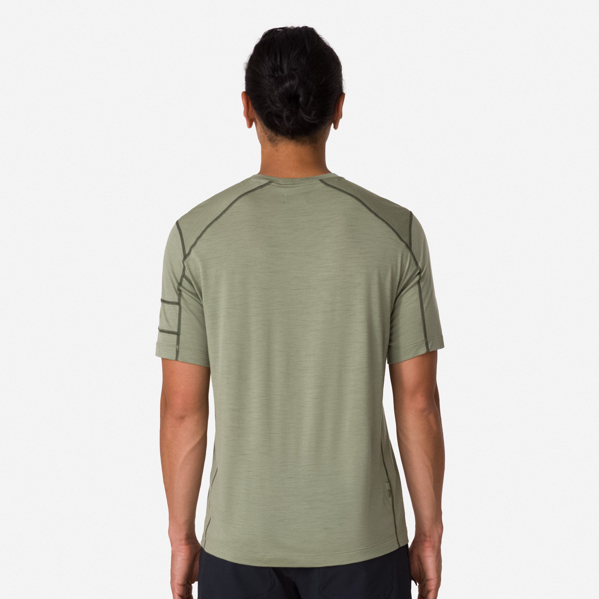 Camiseta Rapha Merino Masculino Verde Oliva Verdes Verde Oliva Escuro Verdes | HZKXS9573