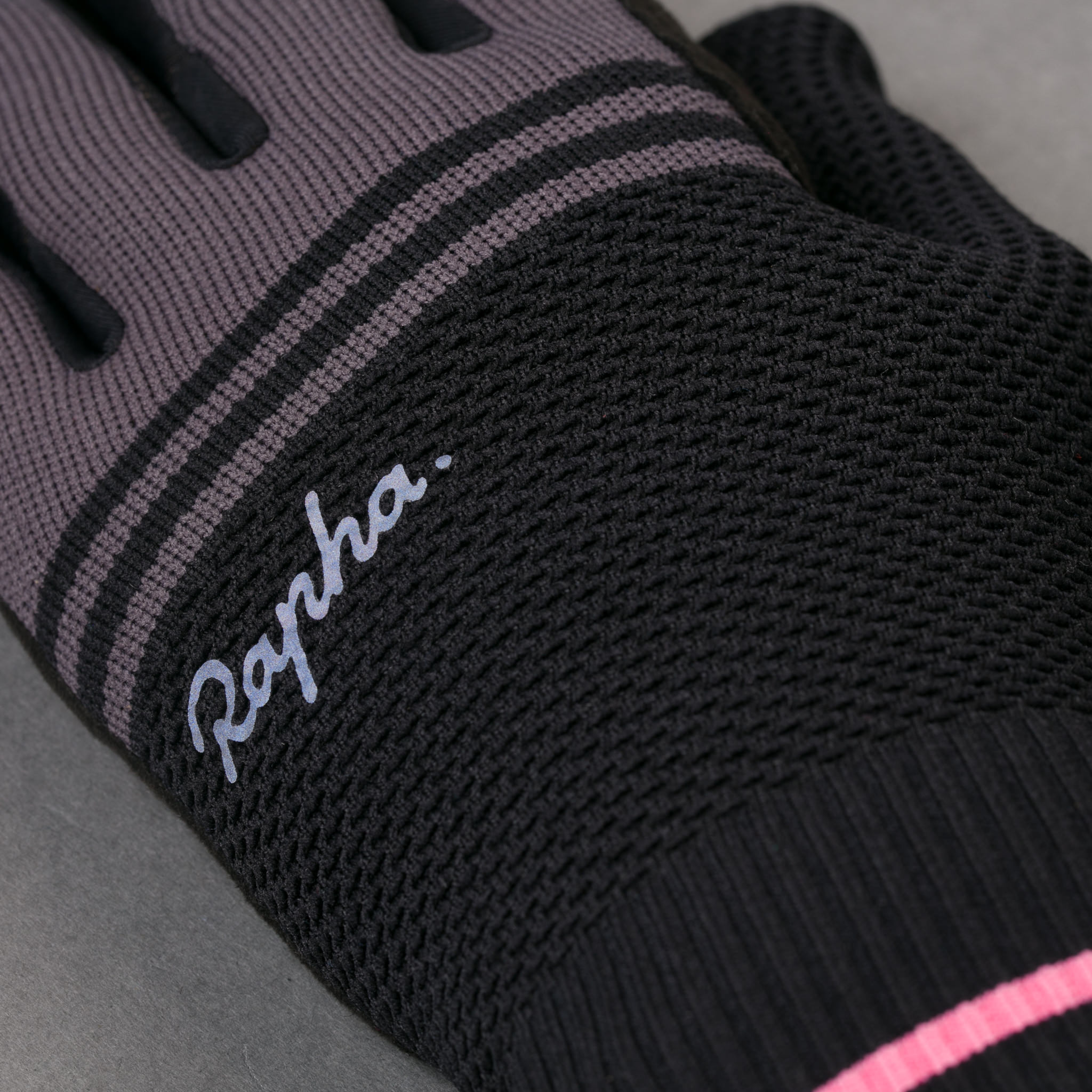 Luvas Rapha Merino Pretas Cinzentas Escuro | KSERF6031