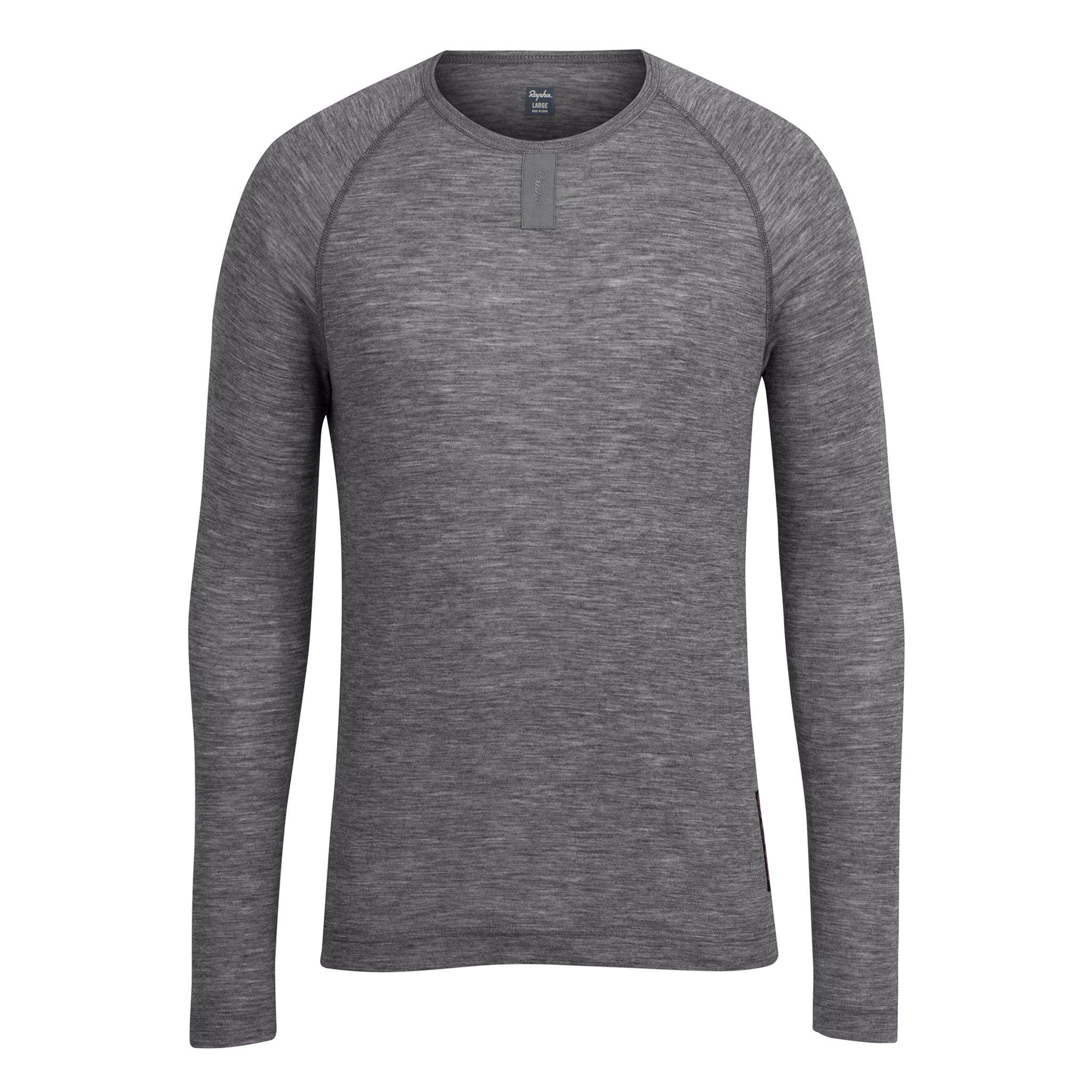 Topos da Camada Base Rapha Merino Long Sleeve Masculino Pretas | FSBVP6278