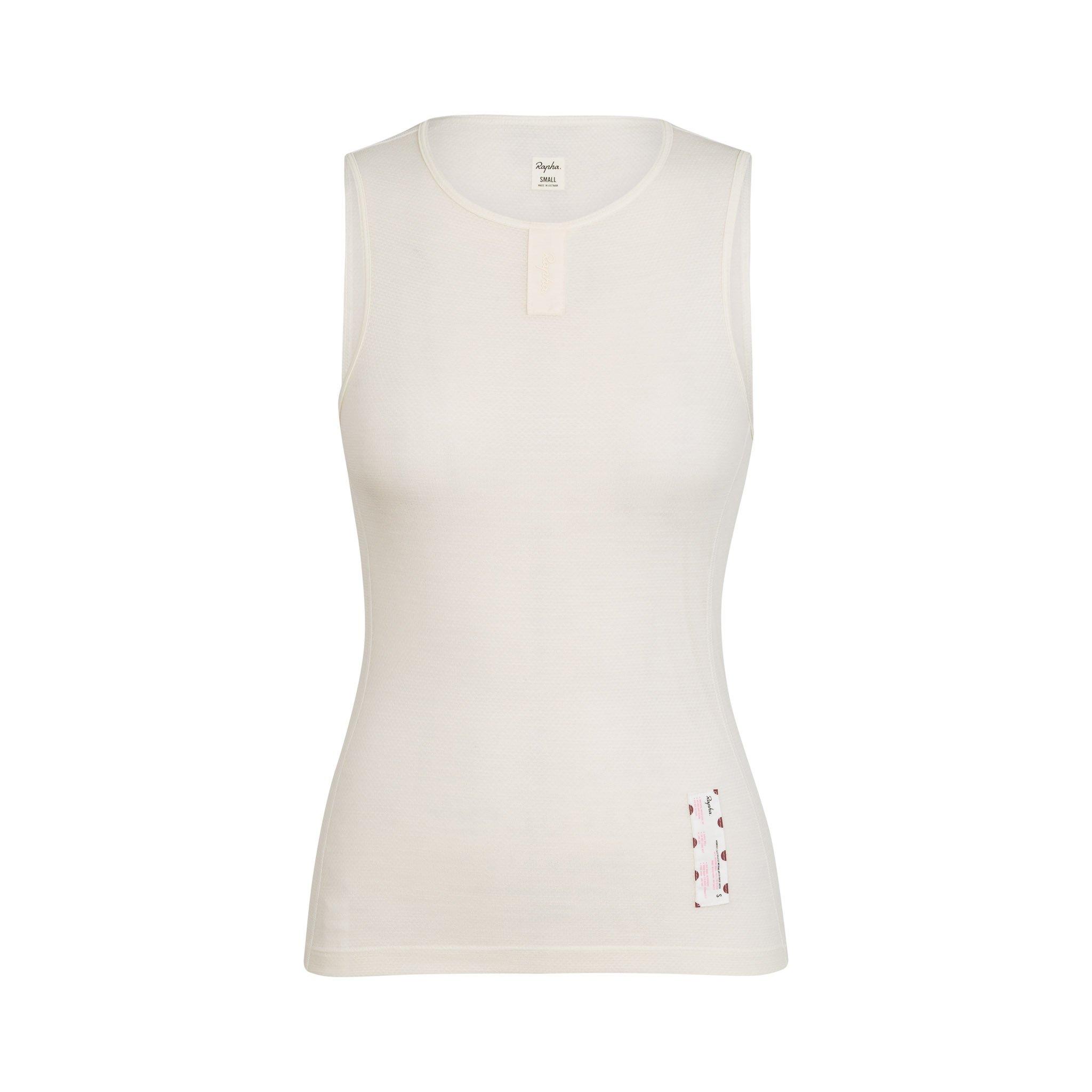 Topos da Camada Base Rapha Merino Mesh Sem Manga Feminino Creme | EPDTF0941