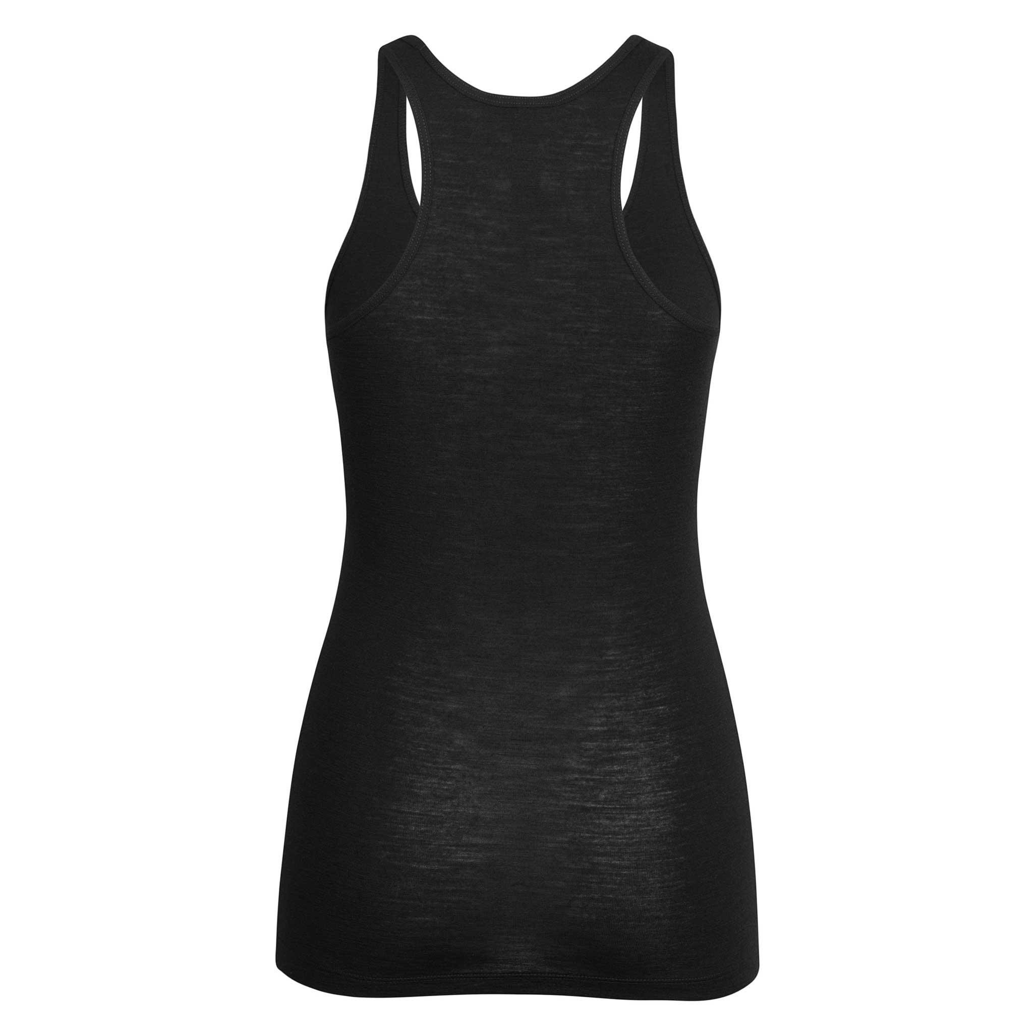 Topos da Camada Base Rapha Merino Sem Manga Feminino Pretas | OBDAS8706